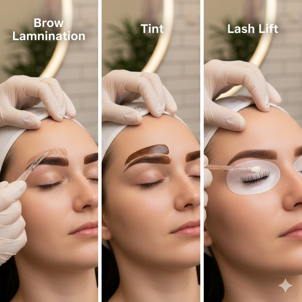 Brow Lamination, Tint & Lash Lift