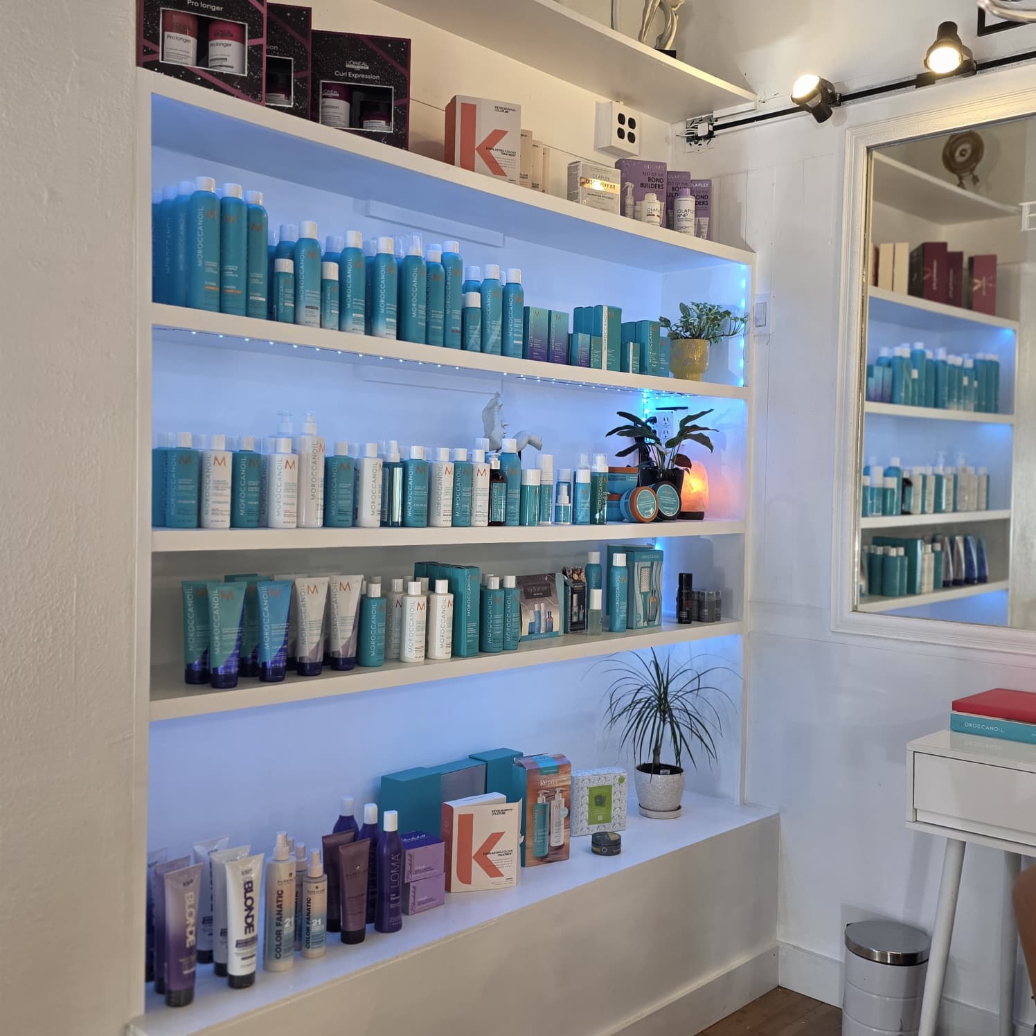 Elegant facial treatment and skincare results