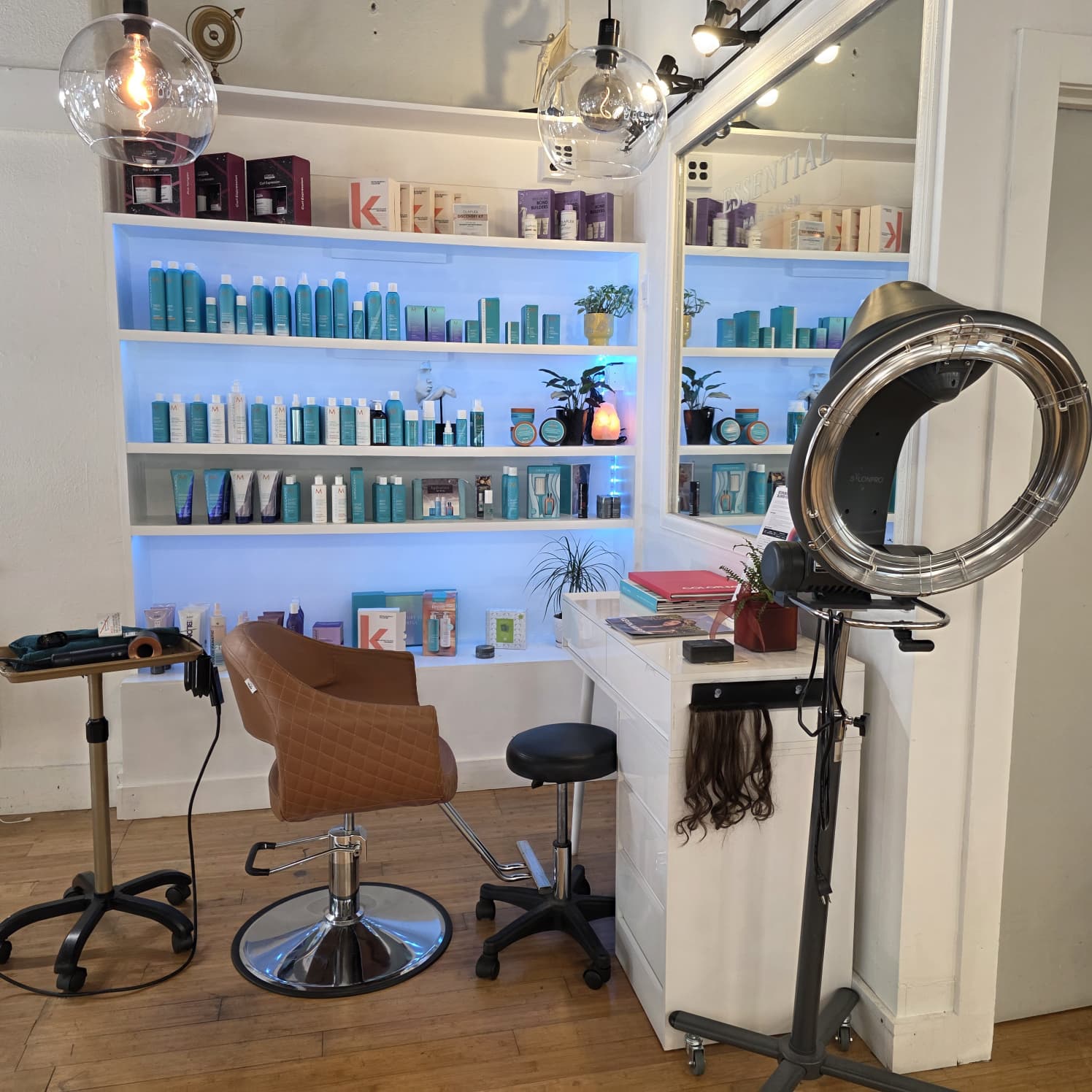 Elegant facial treatment and skincare results