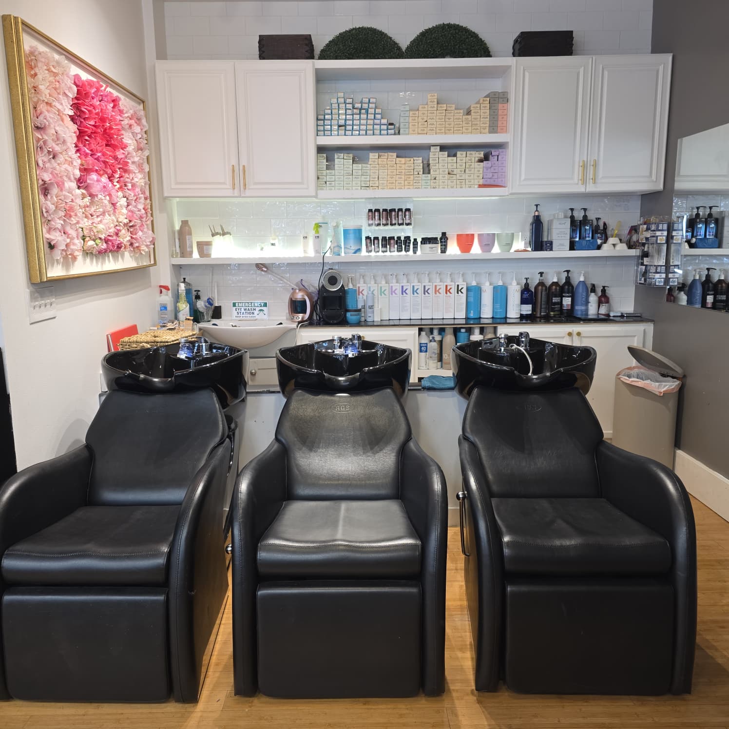 Elegant facial treatment and skincare results