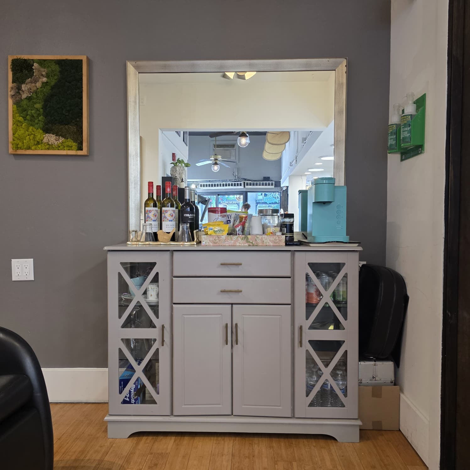 Elegant facial treatment and skincare results