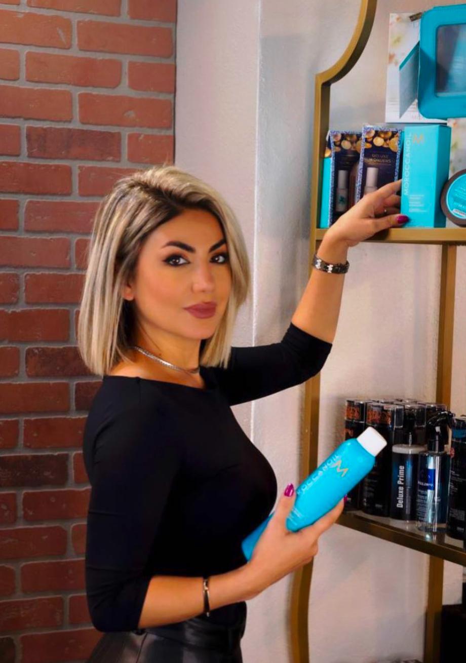 Elegant facial treatment and skincare results