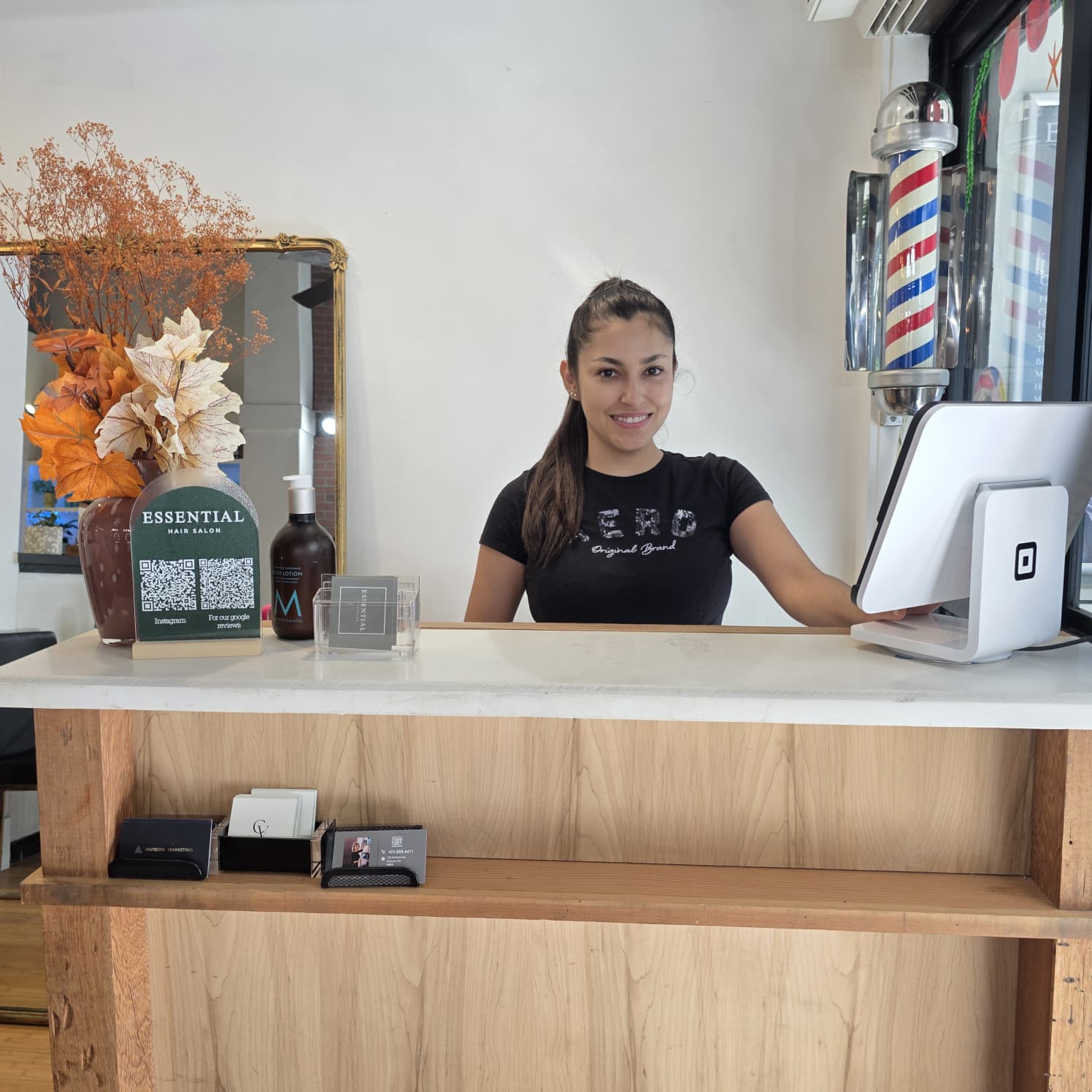 Elegant facial treatment and skincare results